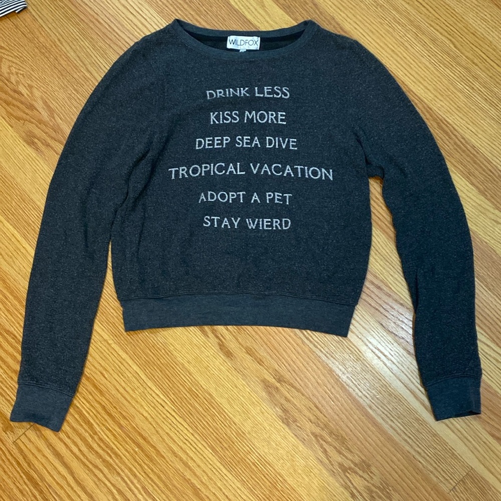 Wild fox grey sweater